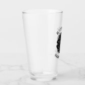 Hillmax Groknowledge Logo Zwart Wit Pint Glas (Rechts)