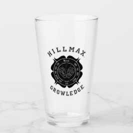 Hillmax Groknowledge Logo Zwart Wit Pint Glas