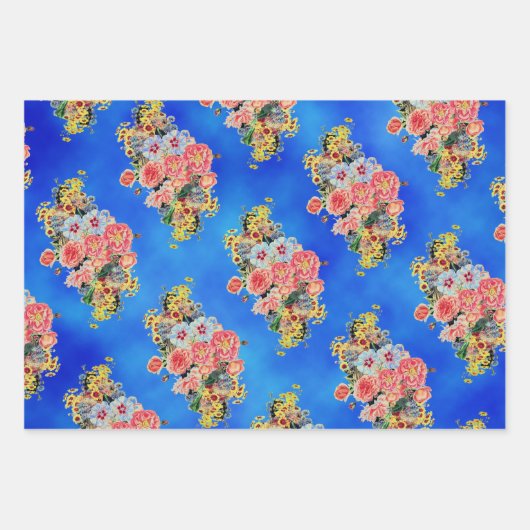 Hillrose Gold, Woodbury en Floral Sampler Inpakpapier Vel (Voorkant 2)