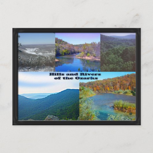 Hills and Rivers of the Ozarks Briefkaart (Voorkant)