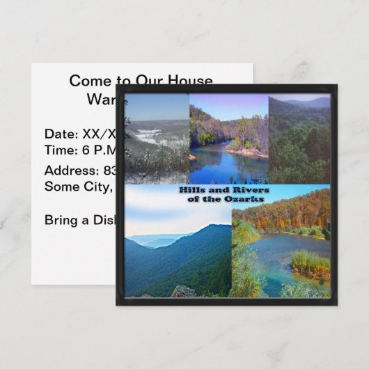 Hills and Rivers of the Ozarks Kaart (Voorkant / Achterkant)