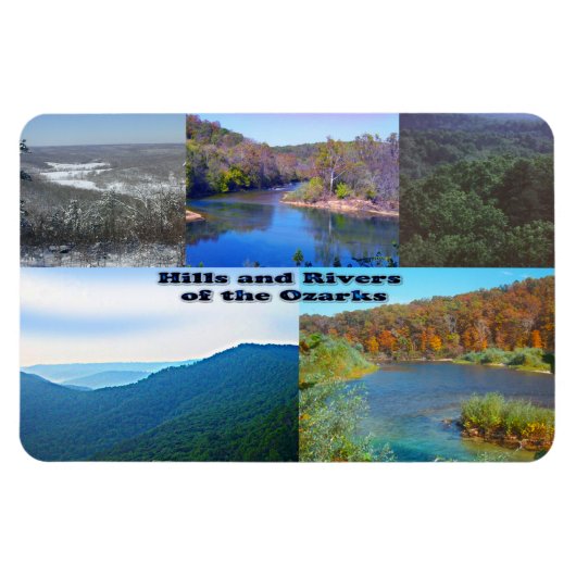 Hills and Rivers of the Ozarks Magneet (Horizontaal)
