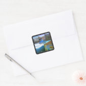 Hills and Rivers of the Ozarks Vierkante Sticker (Envelop)