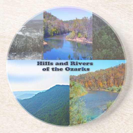 Hills and Rivers of the Ozarks Zandsteen Onderzetter (Voorkant)