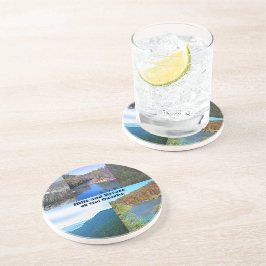 Hills and Rivers of the Ozarks Zandsteen Onderzetter (Zijkant)