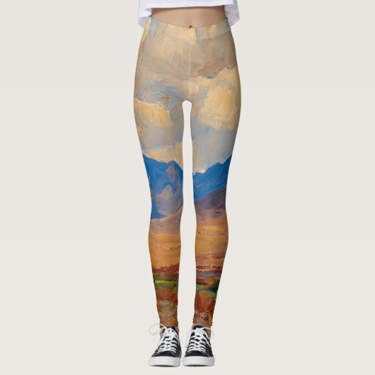 Hills bij Tumacacori Mission, Arizona, door Dixon Leggings (Voorkant)