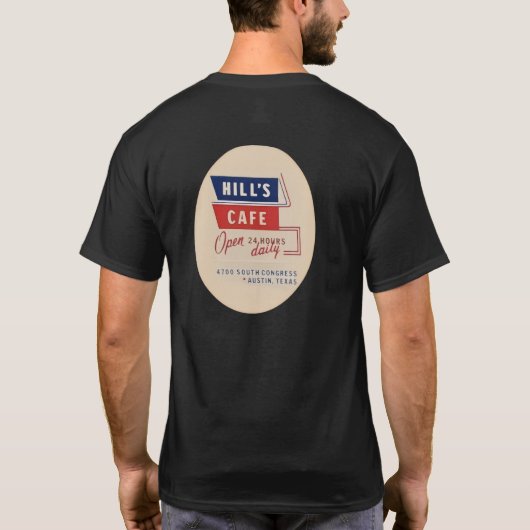 Hills Cafe  T-shirt (Achterkant)