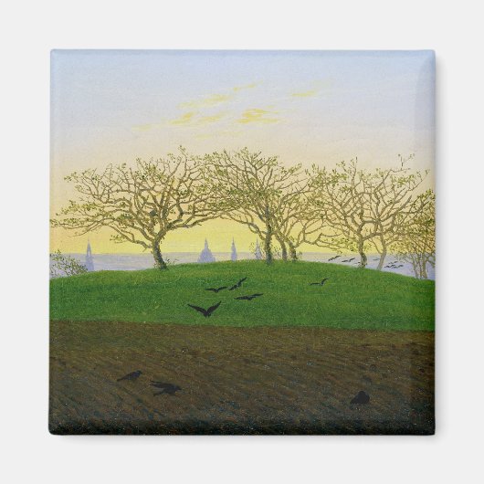 Hills en Plowed Fields nabij Dresden Magneet (Voorkant)