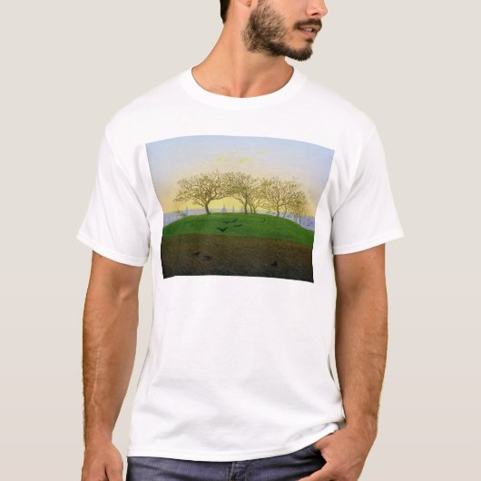 Hills en Plowed Fields nabij Dresden T-shirt (Voorkant)