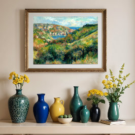 Hills in de baai van Moulin Huet, Renoir Poster