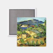 Hills in the French Provence - Paul Cezanne - c187 Magneet (Voorkant / Achterkant)