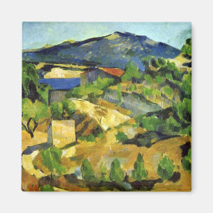 Hills in the French Provence - Paul Cezanne - c187 Magneet