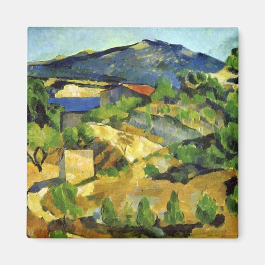 Hills in the French Provence - Paul Cezanne - c187 Magneet (Voorkant)
