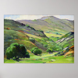 Hills - Laguna Canyon Winter Poster