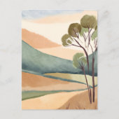 Hills of Beige | Natural Landscape Painting Briefkaart (Voorkant)