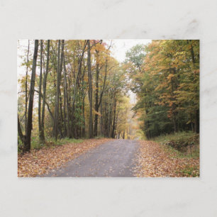 Hills of Upstate NY in de herfst briefkaart