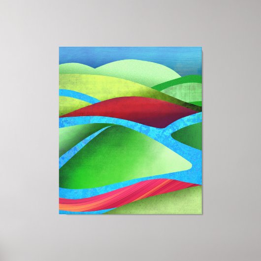 Hills on Ice Canvas Afdruk (Voorkant)