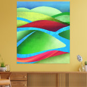 Hills on Ice Canvas Afdruk (Insitu (Woonkamer))