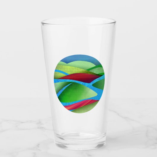 Hills on Ice Glas (Voorkant)