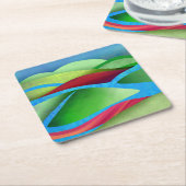 Hills on Ice Kartonnen Onderzetters (Schuin)