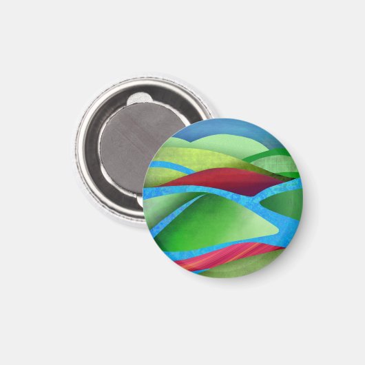 Hills on Ice Magneet (Voorkant / Achterkant)