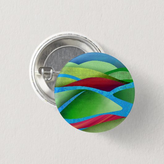 Hills on Ice Ronde Button 3,2 Cm (Voorkant /achterkant)