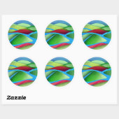 Hills on Ice Ronde Sticker (Vel)