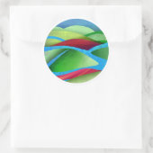 Hills on Ice Ronde Sticker (Tas)