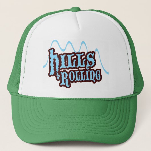 Hills Rolling Green Trucker Hat Pet (Voorkant)