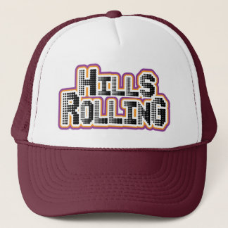 Hills Rolling Trucker Hat met kleine cirkels logo Pet