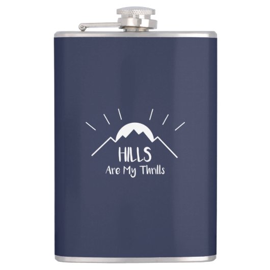 Hills zijn mijn trillingen heupfles (Voorkant)