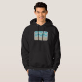Hillsboro Beach Florida Retro FL Waves Beach Souve Hoodie (Voorkant volledig)
