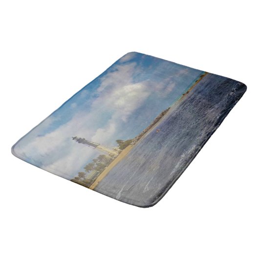 Hillsboro Inlet Licht Schilderachtig Badmat (Gekanteld)