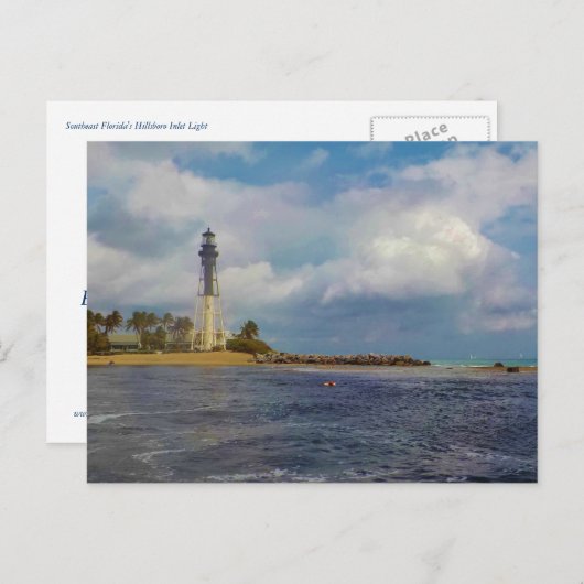 Hillsboro Inlet Light Custom Briefkaart (Voorkant / Achterkant)