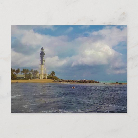 Hillsboro Inlet Light Custom Briefkaart (Voorkant)