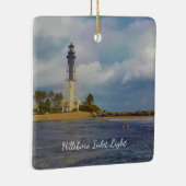 Hillsboro Inlet Light Square Ded Keramisch Ornament (Rechts)