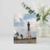 Hillsboro Inlet Light Tower Custom Briefkaart (Staand voorkant)
