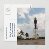 Hillsboro Inlet Light Tower Custom Briefkaart (Voorkant / Achterkant)