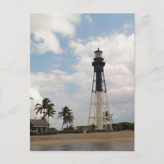 Hillsboro Inlet Light Tower Custom Briefkaart (Voorkant)