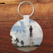 Hillsboro Inlet Light Tower Monogramed Sleutelhanger (Voorkant)