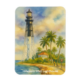Hillsboro Inlet Lighthouse Flexibele Fotomagneet Magneet