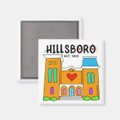 Hillsboro magnet (Voorkant / Achterkant)