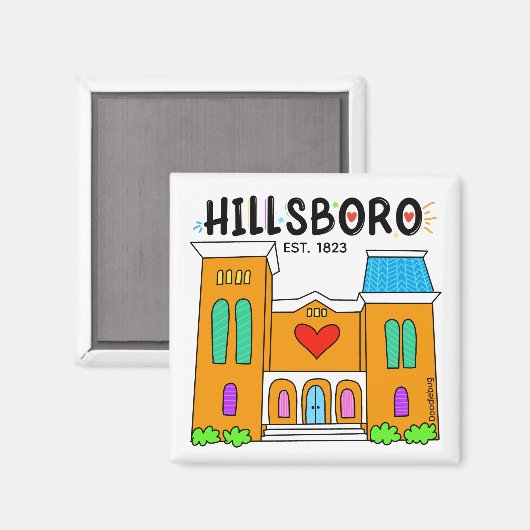 Hillsboro magnet (Voorkant / Achterkant)