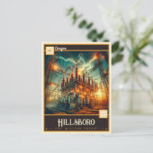 Hillsboro, Oregon | Antiek Briefkaart (Staand voorkant)