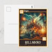 Hillsboro, Oregon | Antiek Briefkaart (Voorkant / Achterkant)