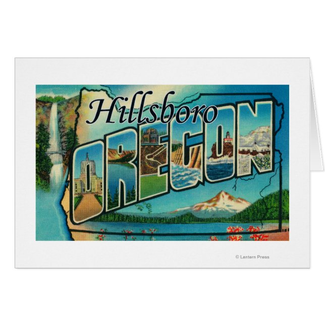 Hillsboro, Oregon - Grote lettertjes (Voorkant Horizontaal)