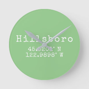 Hillsboro Oregon Latitude Longitude Ronde Klok