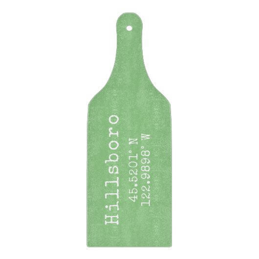 Hillsboro Oregon Latitude Longitude Snijplank (Voorkant)