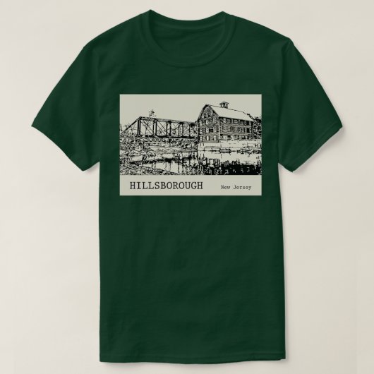 Hillsborough New Jersey 1 T-shirt (Design voorkant)