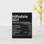 Hillsdale Meisje Nj New Jersey Grappige Stad Thuis Kaart (Gele Bloem)